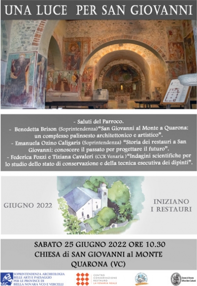 Una luce per San Giovanni. Presentazione del progetto di restauro degli affreschi