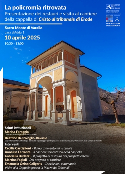 La policromia ritrovata - Presentazione dei restauri e visita al cantiere della cappella di Cristo al tribunale di Erode