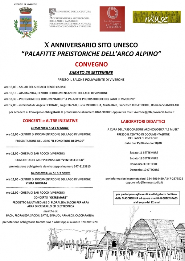 X ANNIVERSARIO SITO UNESCO &ldquo;PALAFITTE PREISTORICHE DELL&rsquo;ARCO ALPINO"